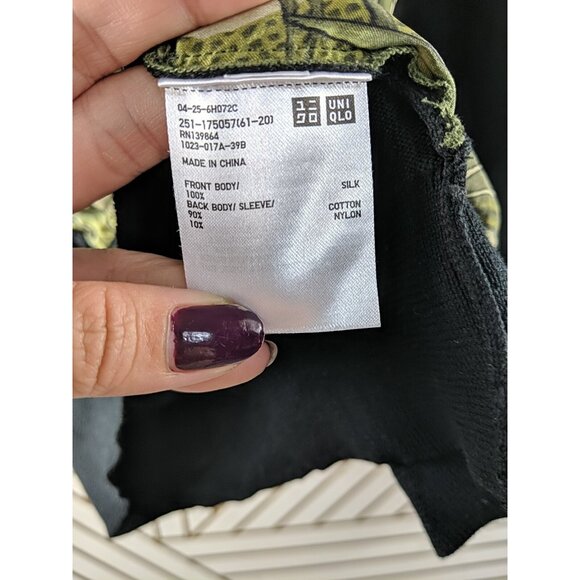 Carine Roitfeld skirt For Uniqlo Women's Silk Blend Pullover Thin Sweater Size S - Picture 6 of 8